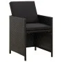 9-piece garden dining set and black synthetic rattan cushions by vidaXL, Garden sets - Ref: Foro24-3095508, Price: 449,74 €, ...