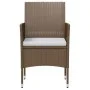 Braunes synthetisches Rattan Garten Esszimmer Set 3 Stück von vidaXL, Gartensets - Ref: Foro24-3098024, Preis: 150,92 €, Raba...