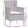 Juego de comedor para jardín 3 piezas ratán sintético marrón de vidaXL, Conjuntos de jardín - Ref: Foro24-3098024, Precio: 15...