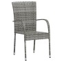 Gartenmöbel-Set, 3-teilig, aus grauem synthetischem Rattan von vidaXL, Gartensets - Ref: Foro24-3098029, Preis: 122,19 €, Rab...