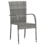 Juego de comedor para jardín 3 piezas ratán sintético gris by vidaXL, Garden sets - Ref: Foro24-3098029, Price: 124,17 €, Dis...