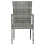 Gartenmöbel-Set, 3-teilig, aus grauem synthetischem Rattan von vidaXL, Gartensets - Ref: Foro24-3098029, Preis: 122,19 €, Rab...