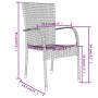Gartenmöbel-Set, 3-teilig, aus grauem synthetischem Rattan von vidaXL, Gartensets - Ref: Foro24-3098029, Preis: 122,19 €, Rab...