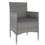 Juego de comedor para jardín 3 piezas ratán sintético gris de vidaXL, Conjuntos de jardín - Ref: Foro24-3098023, Precio: 144,...