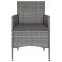 Juego de comedor para jardín 3 piezas ratán sintético gris de vidaXL, Conjuntos de jardín - Ref: Foro24-3098023, Precio: 144,...