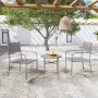 3-piece garden dining set gray synthetic rattan by vidaXL, Garden sets - Ref: Foro24-3098034, Price: 88,39 €, Discount: %