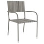 3-piece garden dining set gray synthetic rattan by vidaXL, Garden sets - Ref: Foro24-3098034, Price: 85,74 €, Discount: %