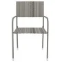 3-piece garden dining set gray synthetic rattan by vidaXL, Garden sets - Ref: Foro24-3098034, Price: 88,39 €, Discount: %