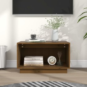 Honigbrauner TV-Schrank aus massivem Kiefernholz, 60 x 35 x 35 cm von vidaXL, TV-Möbel - Ref: Foro24-813827, Preis: 33,75 €, ...