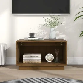 Mueble de TV madera maciza de pino marrón miel 60x35x35 cm de vidaXL, Muebles TV - Ref: Foro24-813827, Precio: 33,37 €, Descu...