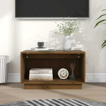 Honigbrauner TV-Schrank aus massivem Kiefernholz, 60 x 35 x 35 cm von vidaXL, TV-Möbel - Ref: Foro24-813827, Preis: 33,37 €, ...