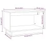 Honigbrauner TV-Schrank aus massivem Kiefernholz, 60 x 35 x 35 cm von vidaXL, TV-Möbel - Ref: Foro24-813827, Preis: 33,37 €, ...