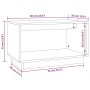 Mueble de TV madera maciza de pino marrón miel 60x35x35 cm de vidaXL, Muebles TV - Ref: Foro24-813827, Precio: 33,75 €, Descu...
