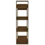 Shelf / space divider made of pine wood in honey brown color, 80x35x125cm. by vidaXL, Bookcases and shelves - Ref: Foro24-813...