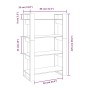 Honigbraunes Kiefernholz Regal/Raumteiler 80x35x125cm von vidaXL, Bücherregale und Regale - Ref: Foro24-813907, Preis: 80,79 ...