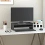 Monitor stand solid gray pine wood 50x24x16 cm by vidaXL, Computer bases and risers - Ref: Foro24-813986, Price: 26,37 €, Dis...