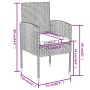 Juego de comedor para jardín 3 piezas ratán sintético negro de vidaXL, Conjuntos de jardín - Ref: Foro24-3098035, Precio: 118...