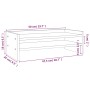 Monitor stand solid gray pine wood 50x24x16 cm by vidaXL, Computer bases and risers - Ref: Foro24-813986, Price: 26,68 €, Dis...