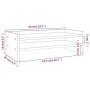 Monitor stand solid gray pine wood 50x24x16 cm by vidaXL, Computer bases and risers - Ref: Foro24-813986, Price: 26,37 €, Dis...