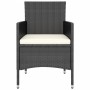 3-Piece Black Synthetic Rattan Garden Dining Set by vidaXL, Garden sets - Ref: Foro24-3098022, Price: 150,26 €, Discount: %