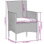 3-teiliges Garten-Ess-Set aus schwarzem synthetischem Rattan von vidaXL, Gartensets - Ref: Foro24-3098022, Preis: 150,37 €, R...