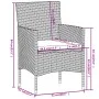 Juego de comedor para jardín 3 piezas ratán sintético negro de vidaXL, Conjuntos de jardín - Ref: Foro24-3098022, Precio: 153...