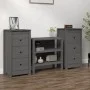 Sideboards 2 Stück Massivholz Kiefer grau 40x35x80 cm von vidaXL, Sideboards - Ref: Foro24-813744, Preis: 97,07 €, Rabatt: %
