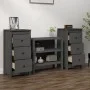 Sideboards 2 units solid pine wood gray 40x35x80 cm by vidaXL, Sideboards - Ref: Foro24-813744, Price: 97,07 €, Discount: %