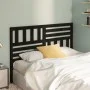 Solid black pine wood bed headboard 156x4x100 cm by vidaXL, Headboards and footboards - Ref: Foro24-814153, Price: 57,15 €, D...