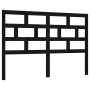 Bettkopfteil aus massivem schwarzem Kiefernholz, 126 x 4 x 100 cm von vidaXL, Kopf- und Fußteile - Ref: Foro24-814188, Preis:...