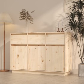 Sideboard aus massivem Kiefernholz 110x34x75 cm von vidaXL, Sideboards - Ref: Foro24-813814, Preis: 163,05 €, Rabatt: %