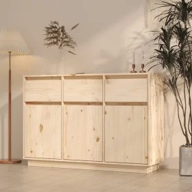 Solid pine wood sideboard 110x34x75 cm by vidaXL, Sideboards - Ref: Foro24-813814, Price: 160,31 €, Discount: %