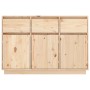 Solid pine wood sideboard 110x34x75 cm by vidaXL, Sideboards - Ref: Foro24-813814, Price: 162,94 €, Discount: %