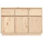 Solid pine wood sideboard 110x34x75 cm by vidaXL, Sideboards - Ref: Foro24-813814, Price: 160,31 €, Discount: %
