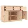 Solid pine wood sideboard 110x34x75 cm by vidaXL, Sideboards - Ref: Foro24-813814, Price: 162,94 €, Discount: %
