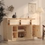 Solid pine wood sideboard 110x34x75 cm by vidaXL, Sideboards - Ref: Foro24-813814, Price: 162,94 €, Discount: %
