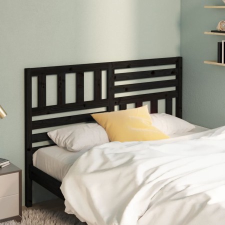 Cabecero de cama madera maciza de pino negro 146x4x100 cm | Foro24.es | Tu tienda online para hogar, jardín y más Foro24.es