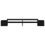 Solid black pine wood monitor stand 100x27.5x15 cm by vidaXL, Computer bases and risers - Ref: Foro24-813973, Price: 41,43 €,...