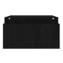 Solid black pine wood monitor stand 100x27.5x15 cm by vidaXL, Computer bases and risers - Ref: Foro24-813973, Price: 41,43 €,...