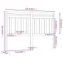 Bettkopfteil aus massivem Kiefernholz, 156 x 4 x 100 cm von vidaXL, Kopf- und Fußteile - Ref: Foro24-814099, Preis: 49,77 €, ...