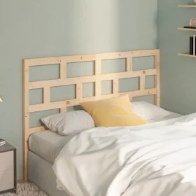 Solid pine wood bed headboard 146x4x100 cm by vidaXL, Headboards and footboards - Ref: Foro24-814194, Price: 47,52 €, Discoun...