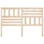 Cabecero de cama madera maciza de pino 126x4x100 cm de vidaXL, Cabeceros y pies de cama - Ref: Foro24-814134, Precio: 51,43 €...