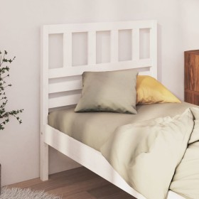 Cabecero de cama madera maciza de pino blanco 81x4x100 cm de vidaXL, Cabeceros y pies de cama - Ref: Foro24-814120, Precio: 4...