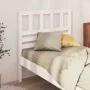 Bettkopfteil aus massivem weißem Kiefernholz, 81 x 4 x 100 cm von vidaXL, Kopf- und Fußteile - Ref: Foro24-814120, Preis: 38,...