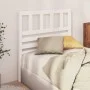 Solid white pine wood bed headboard 81x4x100 cm by vidaXL, Headboards and footboards - Ref: Foro24-814120, Price: 44,35 €, Di...