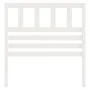 Solid white pine wood bed headboard 81x4x100 cm by vidaXL, Headboards and footboards - Ref: Foro24-814120, Price: 44,35 €, Di...