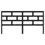 Solid black pine wood bed headboard 206x4x100 cm by vidaXL, Headboards and footboards - Ref: Foro24-814218, Price: 46,48 €, D...