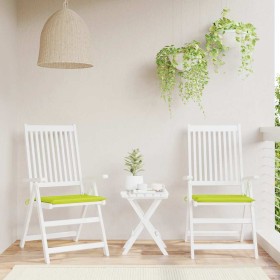 Cojines de silla de jardín 2 uds tela Oxford verde 50x50x4 cm