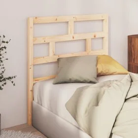 Solid pine wood bed headboard 81x4x100 cm by vidaXL, Headboards and footboards - Ref: Foro24-814169, Price: 27,79 €, Discount: %