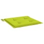 Cojines de silla de jardín 2 uds tela Oxford verde 50x50x4 cm